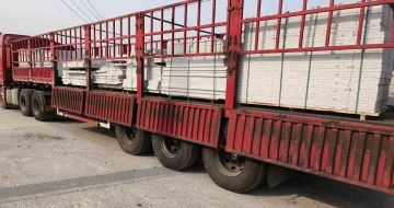 黑河 白麻荔枝面外墙干挂，工厂装车日常