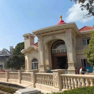 黑河 黄金麻花岗岩欧式别墅