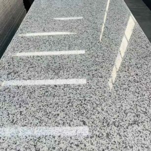 黑河 白麻花岗岩光面毛板