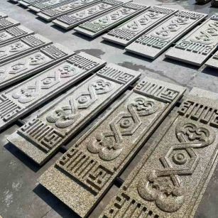 黑河 黄金麻花岗岩外墙雕刻板