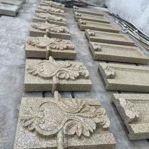 黑河 黄金麻花岗岩别墅外墙雕刻板