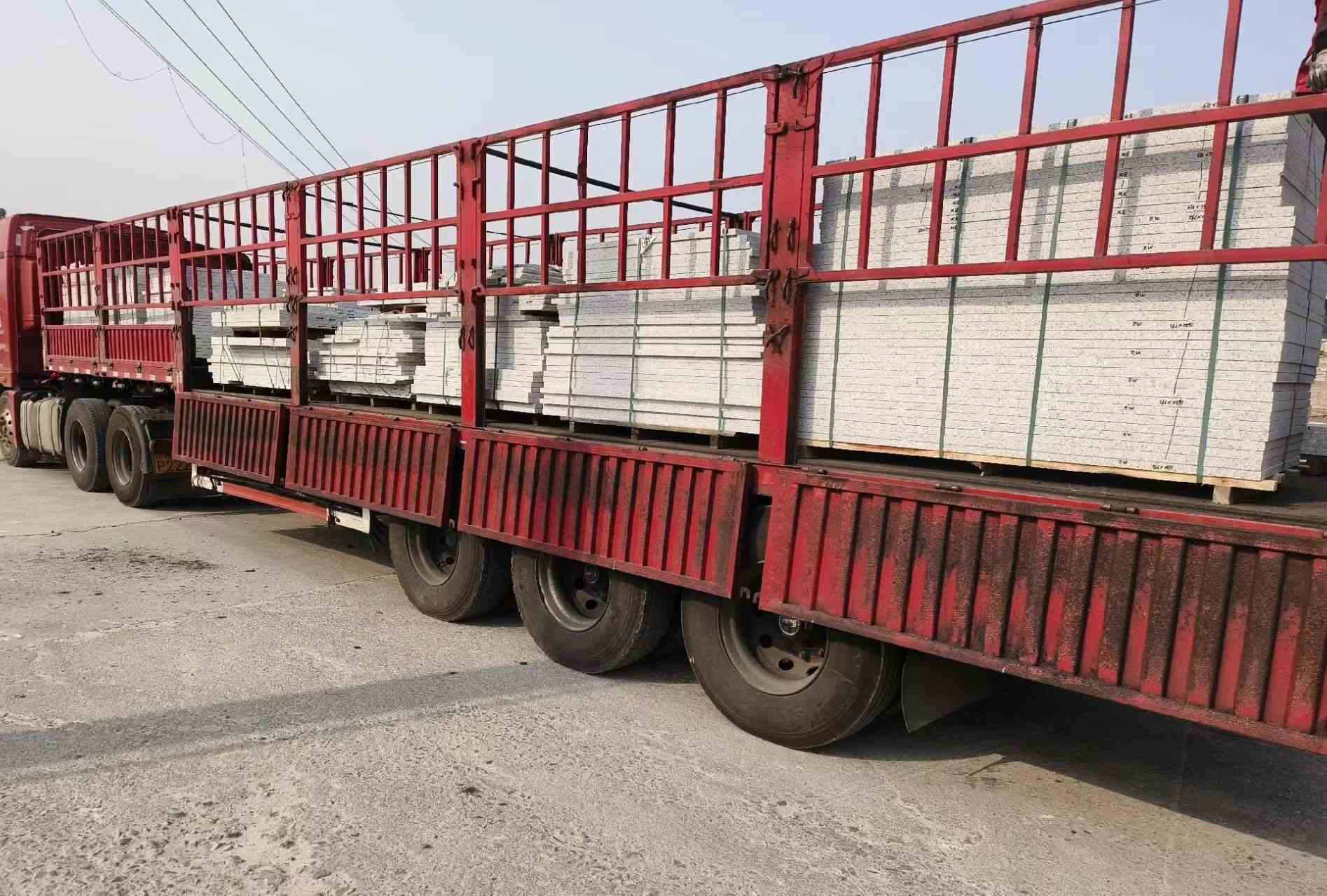 黑河 白麻荔枝面外墙干挂，工厂装车日常