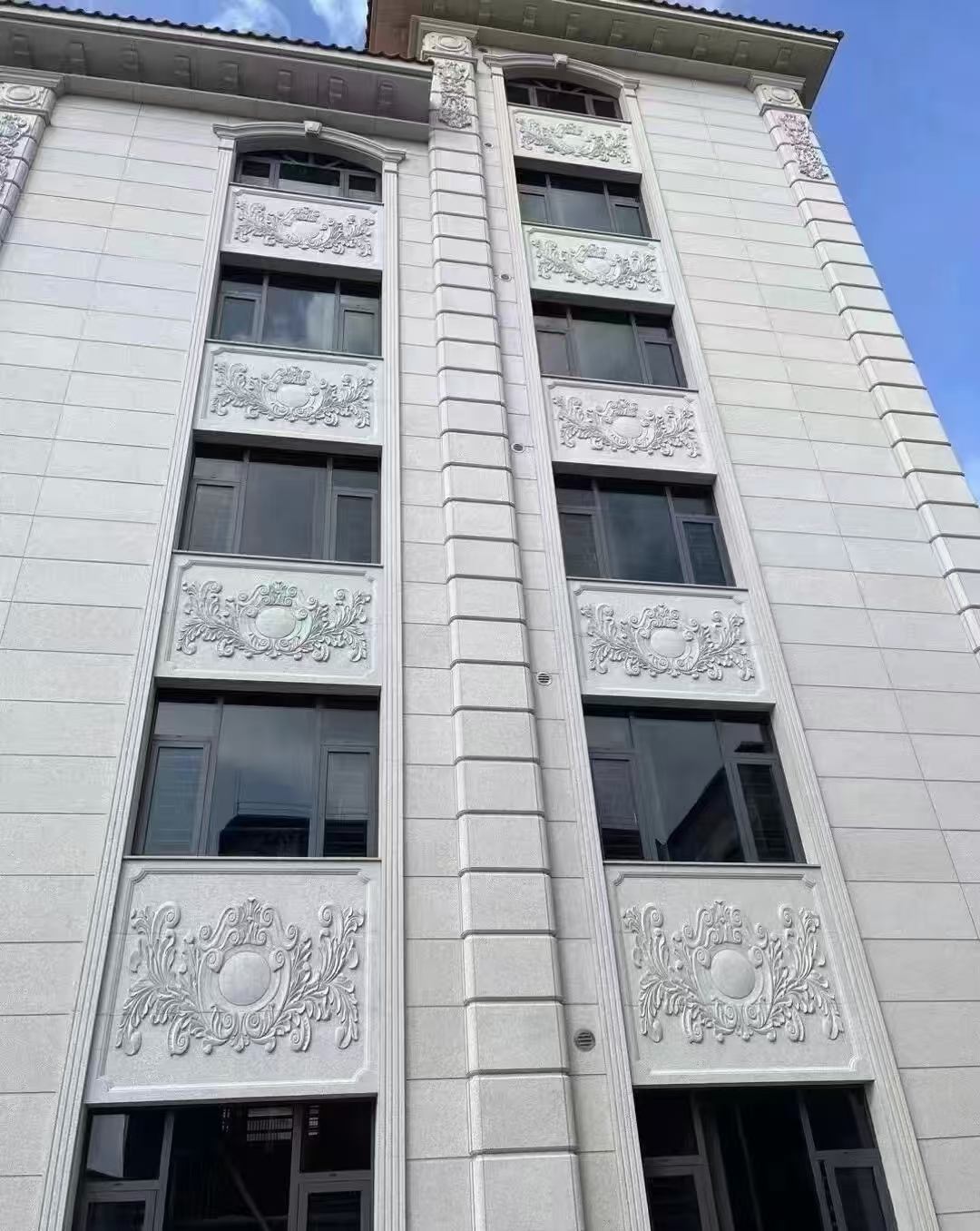 黑河 白麻荔枝面花岗岩别墅外墙干挂