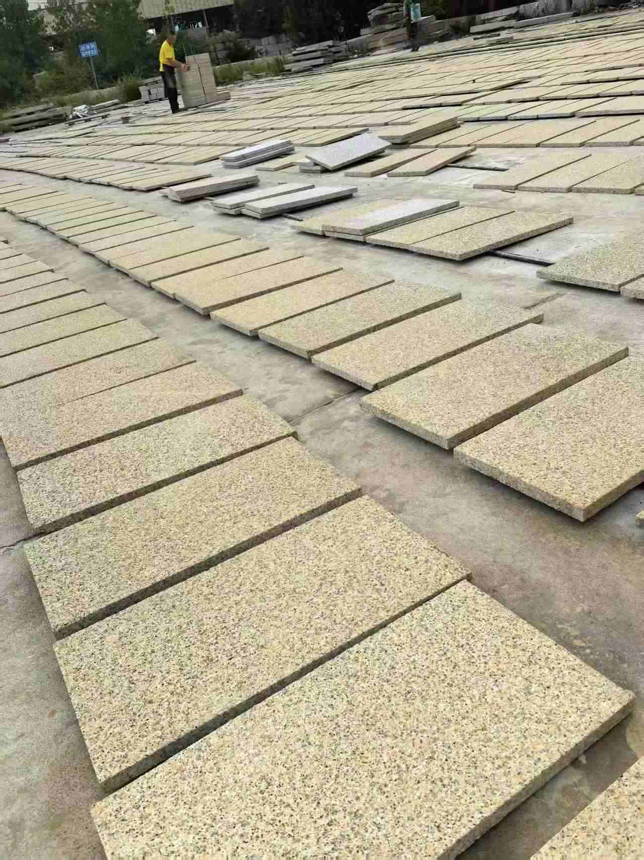 黑河 黄金麻荔枝地铺石面排板