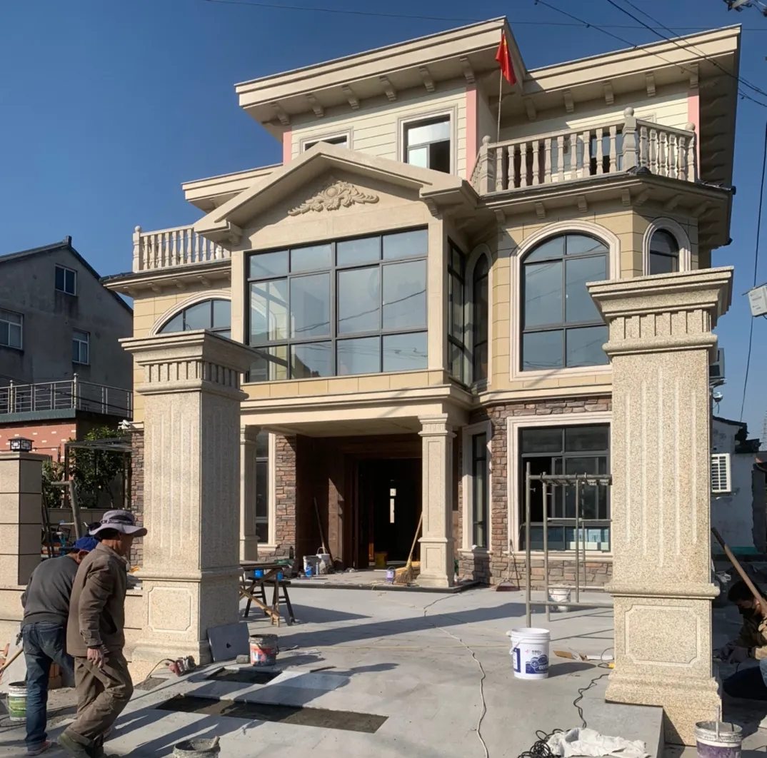 黑河 黄金麻花岗岩荔枝面别墅外墙干挂私家专属