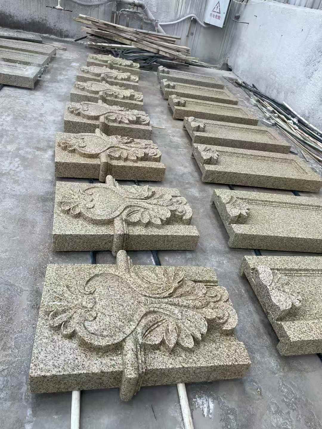 黑河 黄金麻花岗岩别墅外墙雕刻板