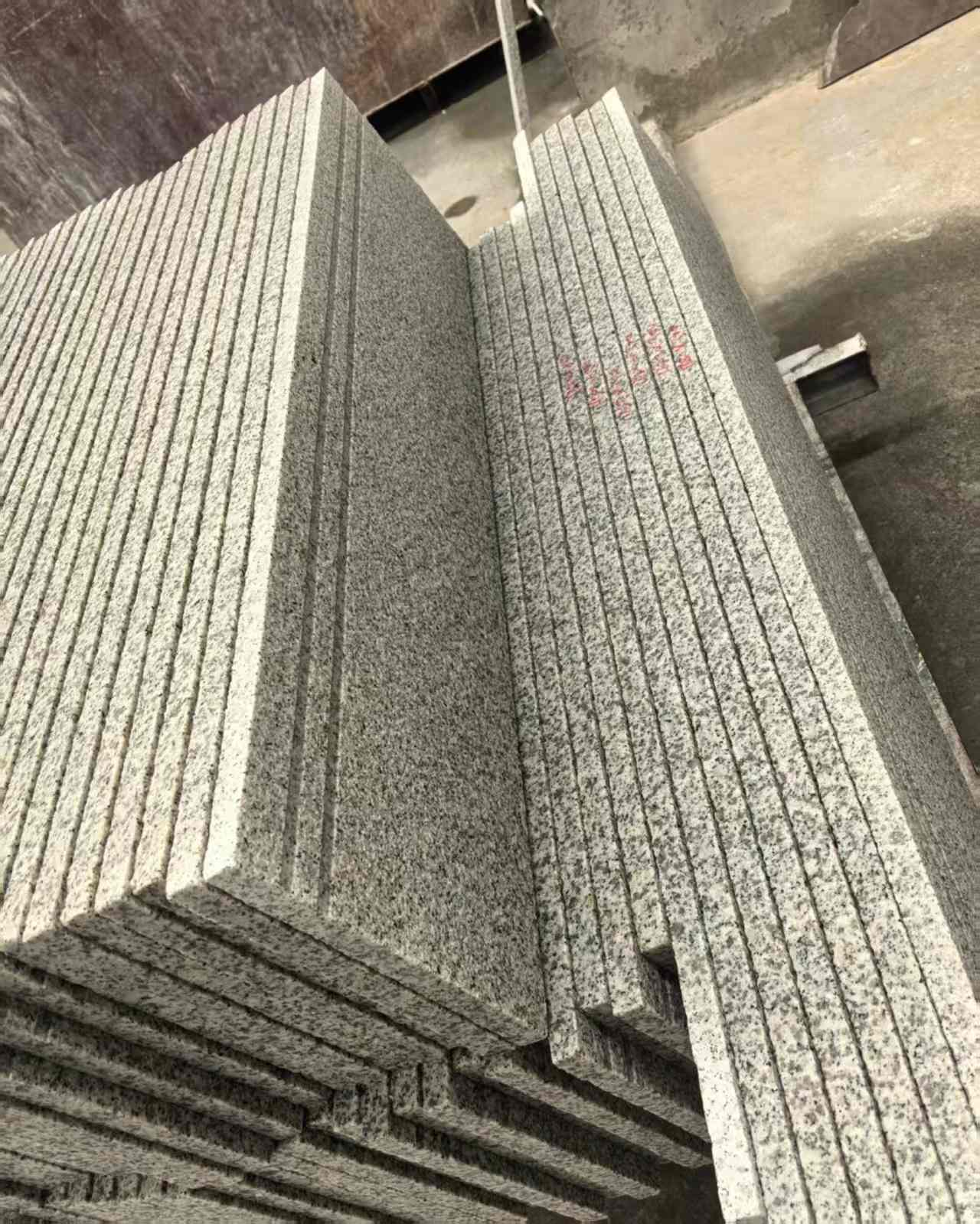 黑河 白麻荔枝面花岗岩楼梯踏步