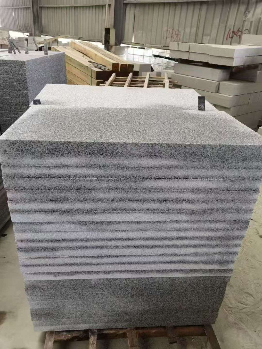 黑河 芝麻白5公分火烧地铺成品，900*400，规格可定制